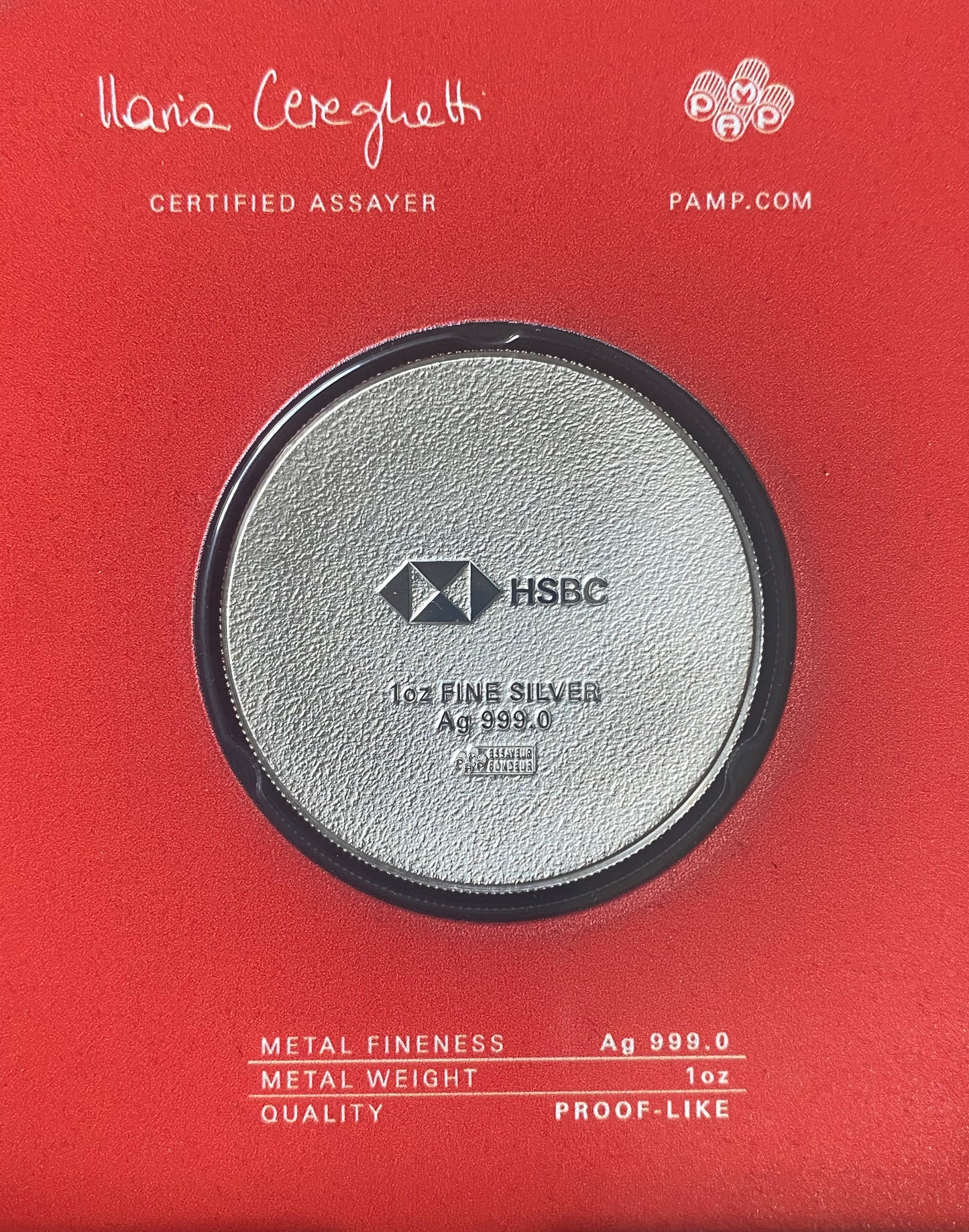 1oz Silver HSBC 15 Years of Service Coin