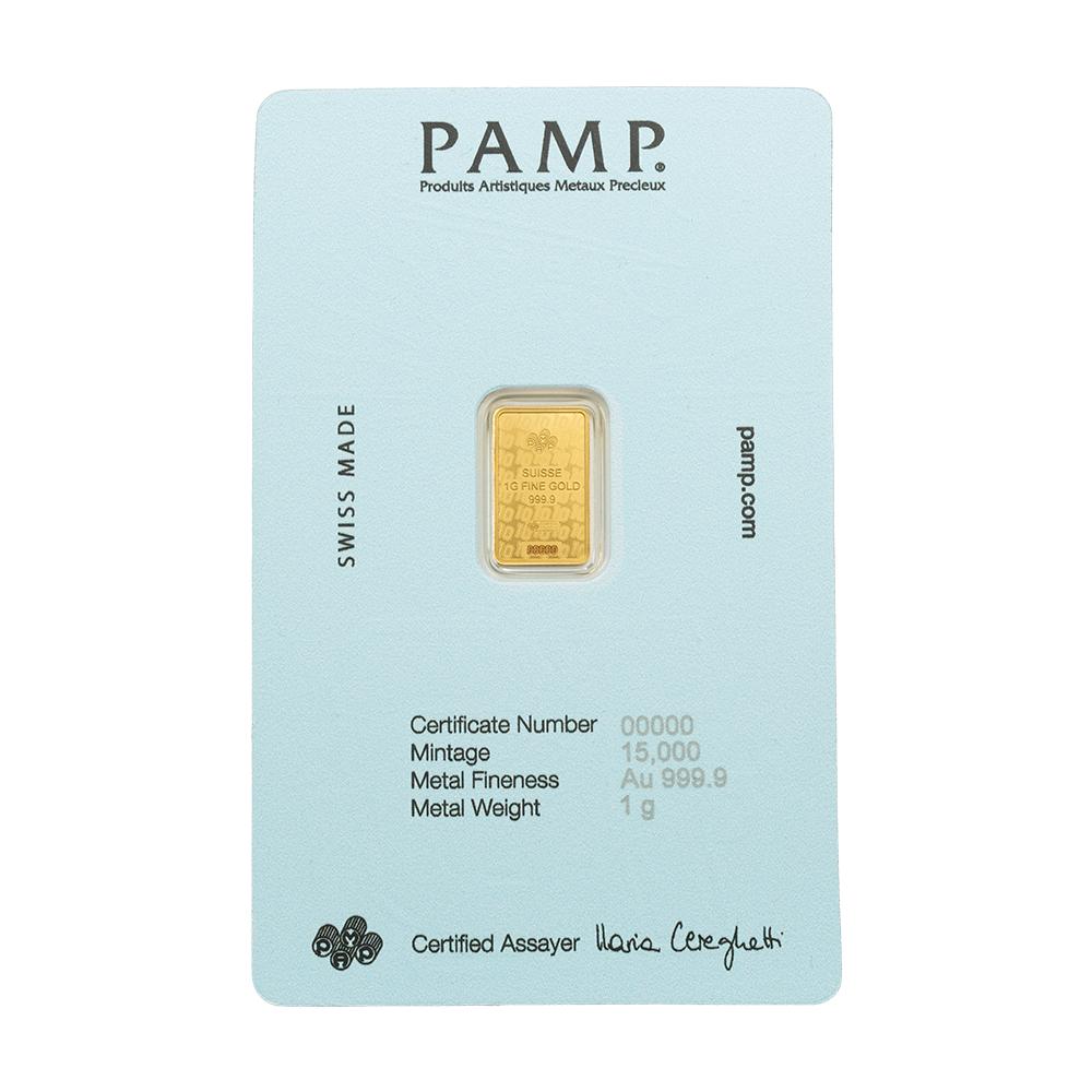 PAMP Maradona 1g Gold Bar – 999.9 Fine Gold