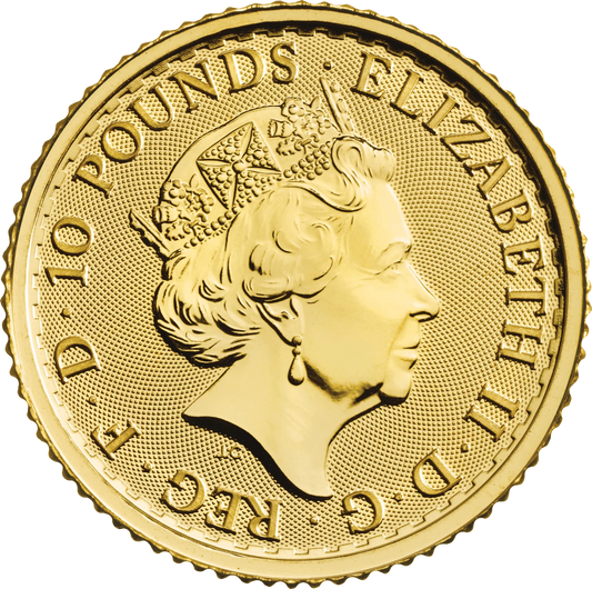 1/10 oz Gold Britannia Coin: Vaulted (UK)