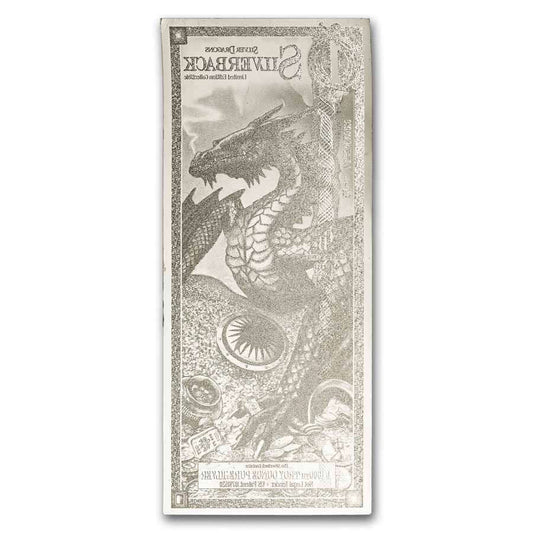 2024 1 Silverback Silver Note Silver Dragon - Red
