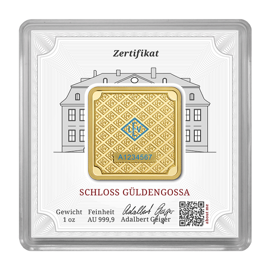 Geiger Original - 1oz Gold Bar in capsule