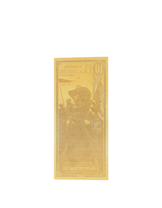 10 Arizona Goldback - Alpha Edition (α) | Aurum Gold Foil Note (24k)