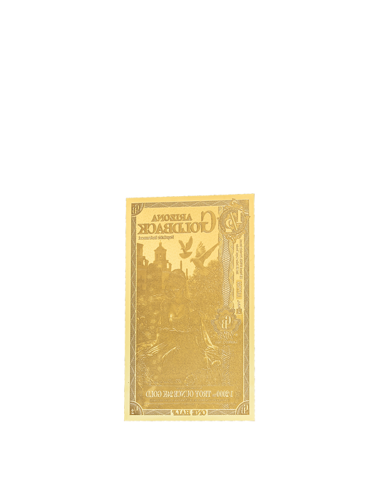 1/2 Arizona Goldback - Aurum Gold Foil Note (24k)