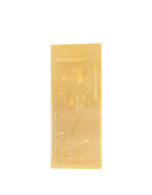 25 Arizona Goldback - Alpha Edition (α) | Aurum Gold Foil Note (24k)