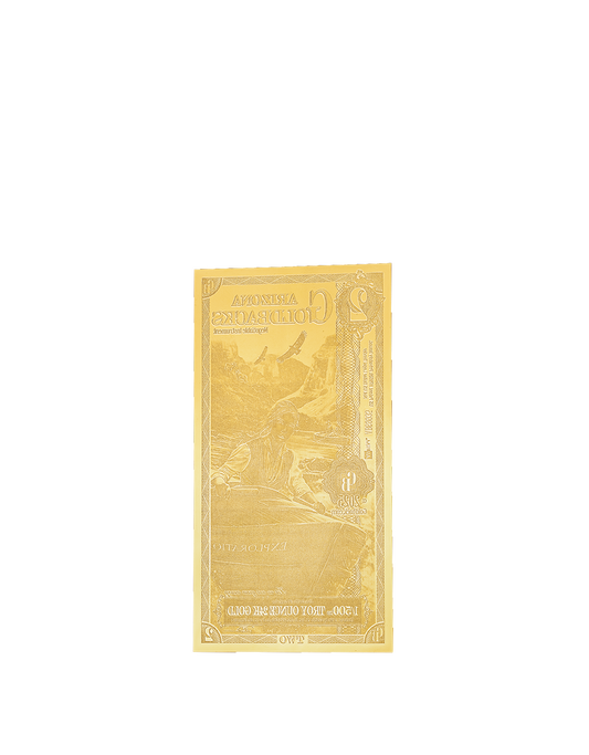 2 Arizona Goldback - Alpha Edition (α) | Aurum Gold Foil Note (24k)