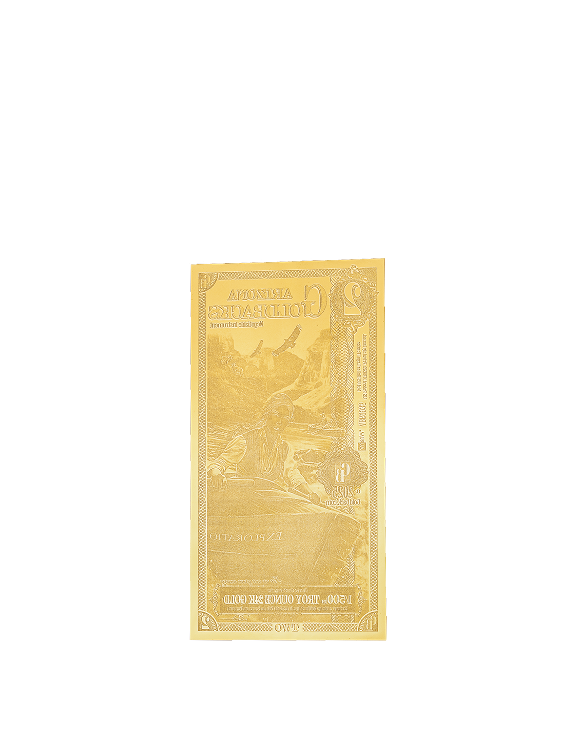 2 Arizona Goldback - Alpha Edition (α) | Aurum Gold Foil Note (24k)