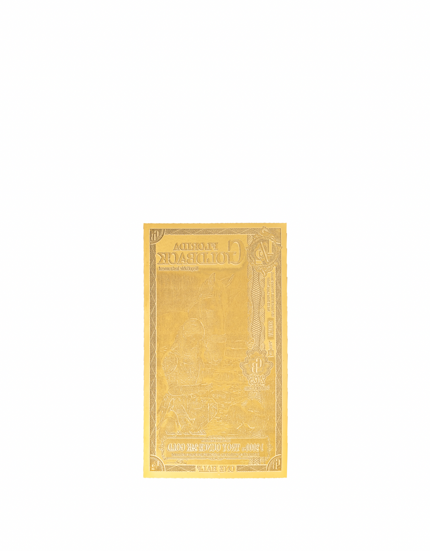 1/2 Florida Goldback | Aurum Gold Foil Note (24k)