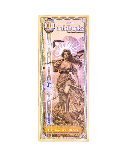 100 Idaho Goldback - Alpha Edition (α) – view 2
