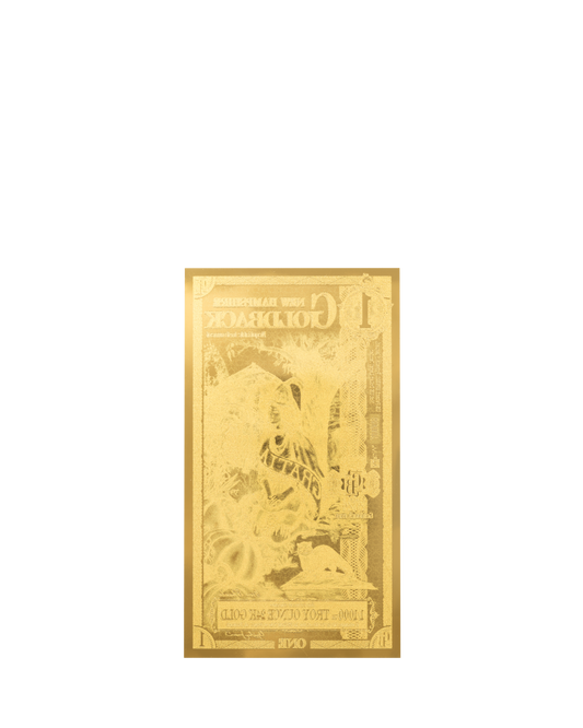 1 New Hampshire Goldback | Aurum Gold Foil Note (24k)