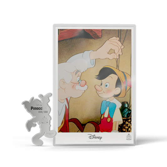 2026 Niue Disney Pinocchio 3/4oz Silver Collectible & 5g Foil Set