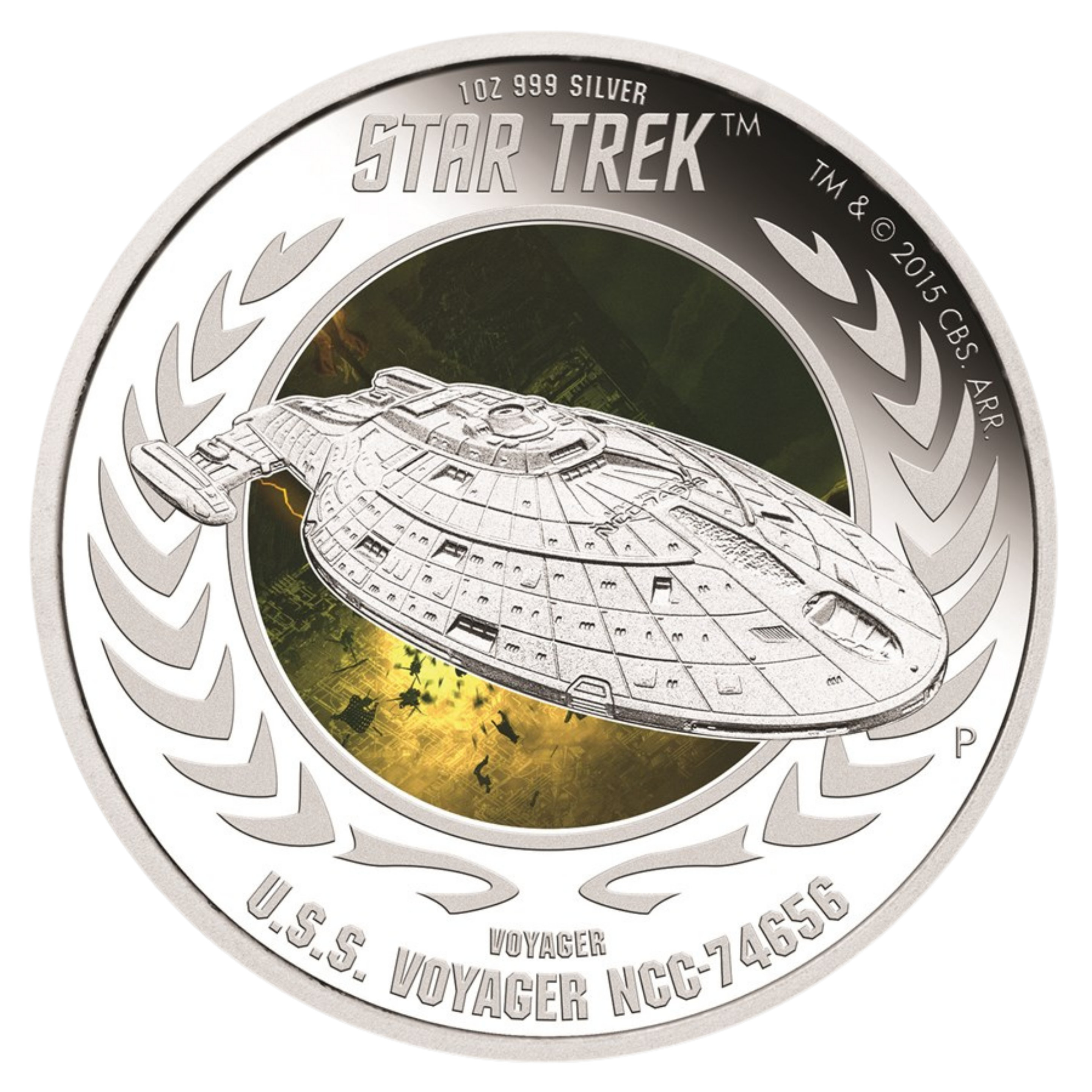 2015 Star Trek™ – Voyager 1oz Silver Proof Coin [NGC PF 70] – The