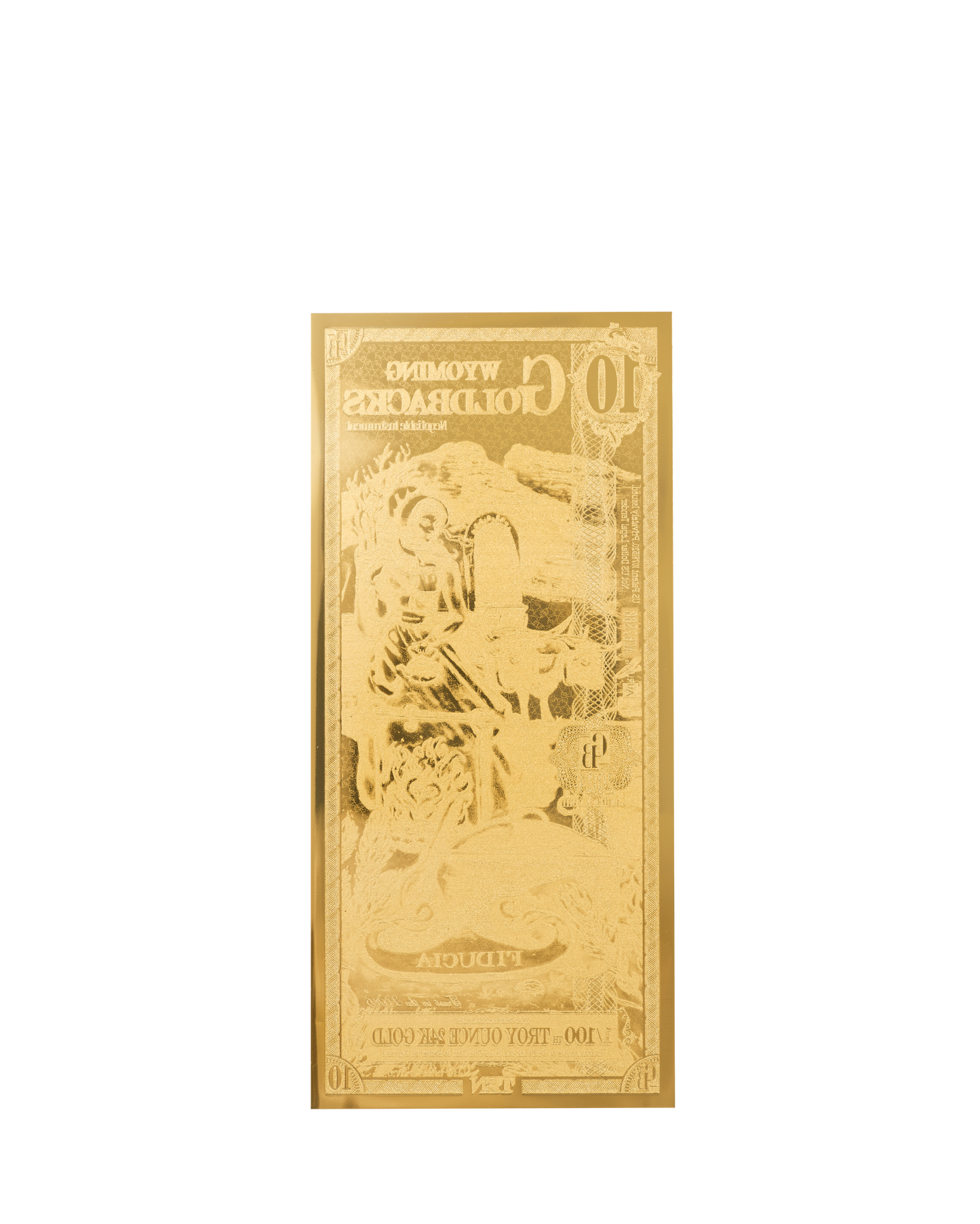 10 Wyoming Goldback | Aurum Gold Foil Note (24k)