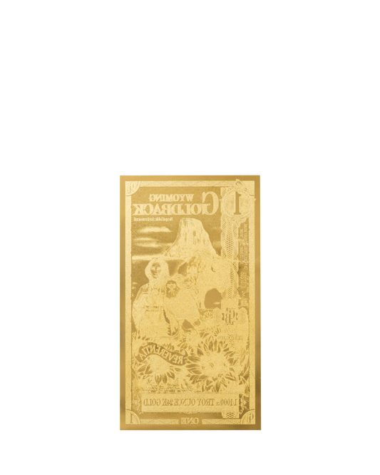 1 Wyoming Goldback | Aurum Gold Foil Note (24k)