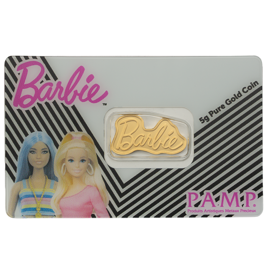 PAMP - 5g Gold Coin - Barbie Logo