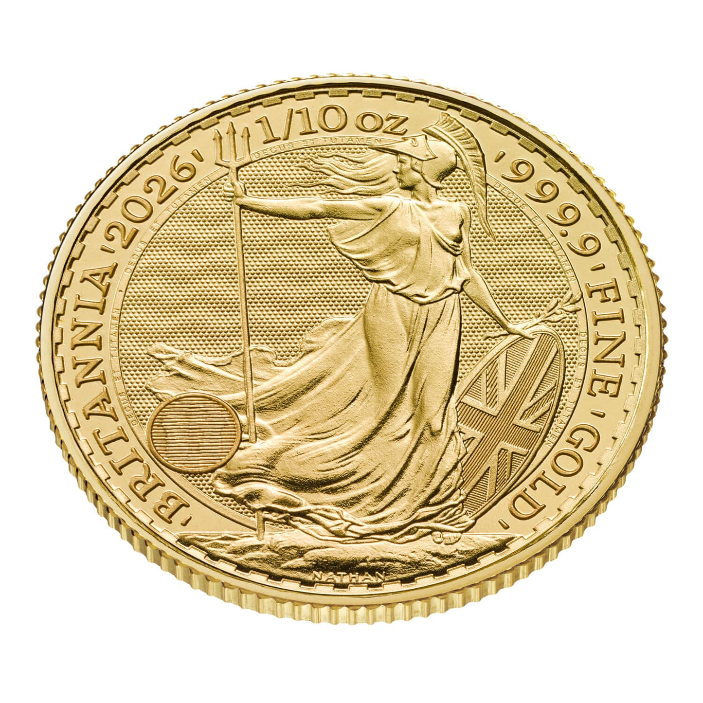 1/10 oz Gold Britannia Coin: Vaulted (UK)