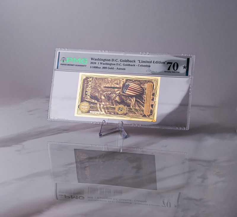 Washington D.C. Goldback note artwork