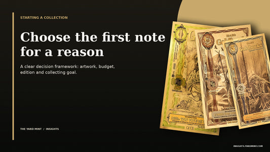 Three real Goldback notes selected as sensible first purchases