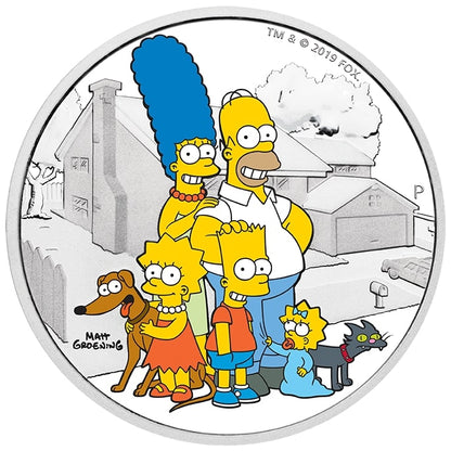 2019 Tuvalu The Simpsons™ Family 2oz Silver Coin (Ultra Rare)