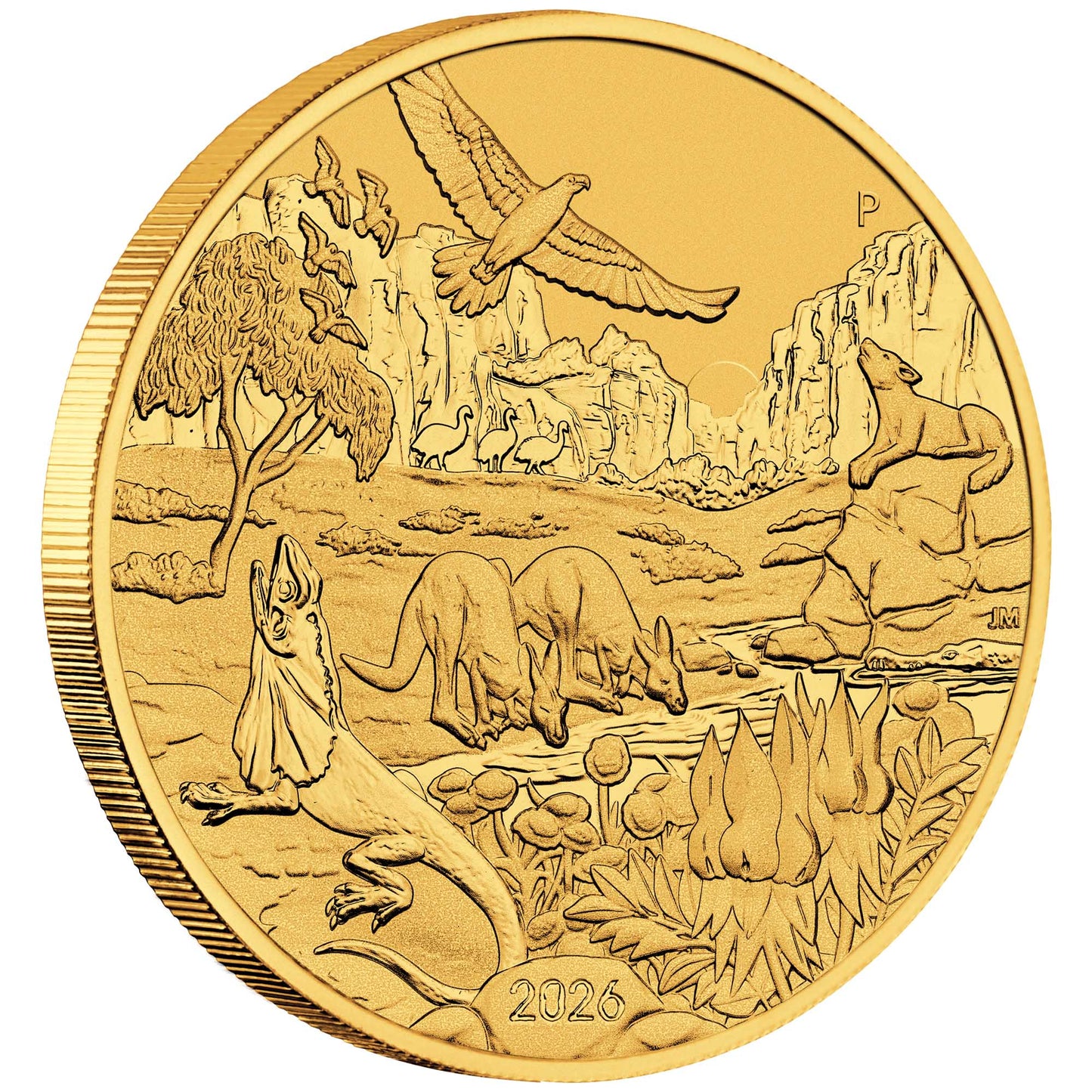 2026 Australia Wonders of Australia: The Outback 1oz Gold Coin – BU