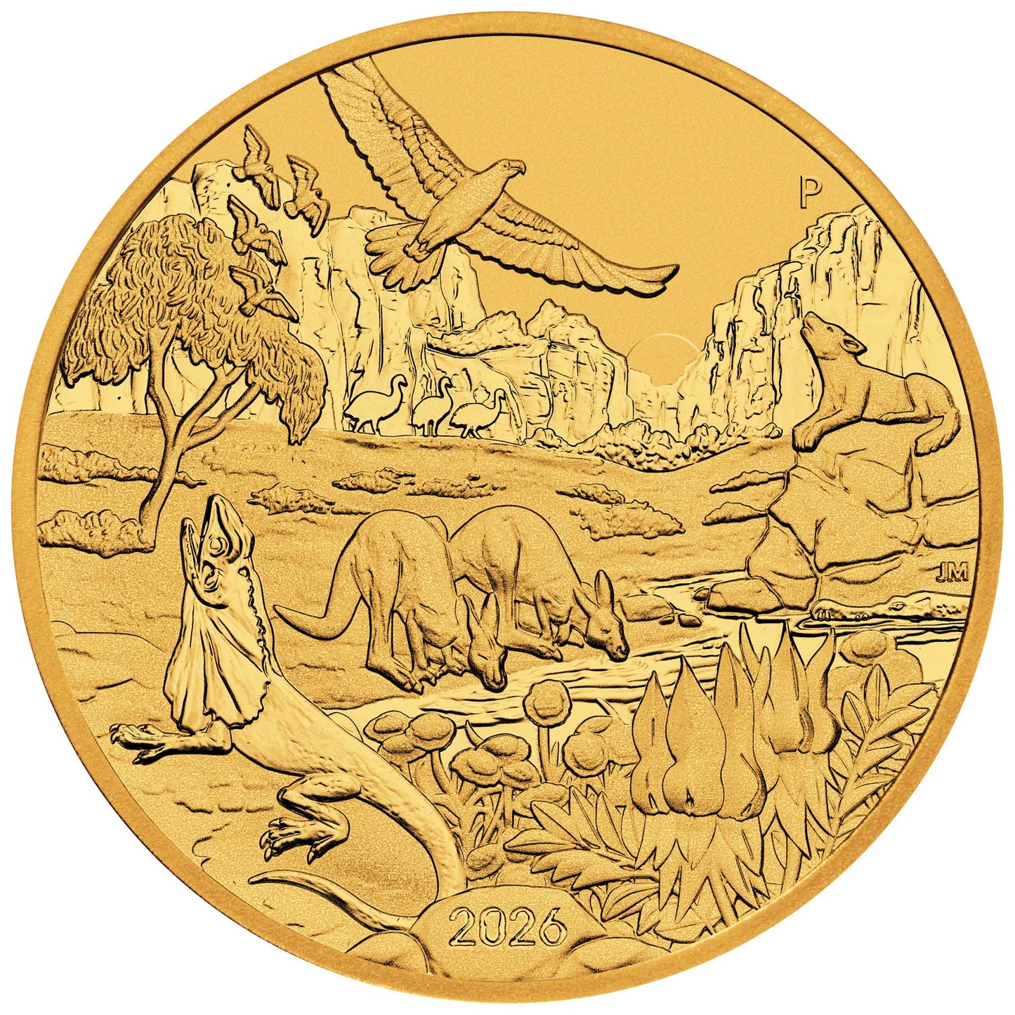 2026 Australia Wonders of Australia: The Outback 1oz Gold Coin – BU