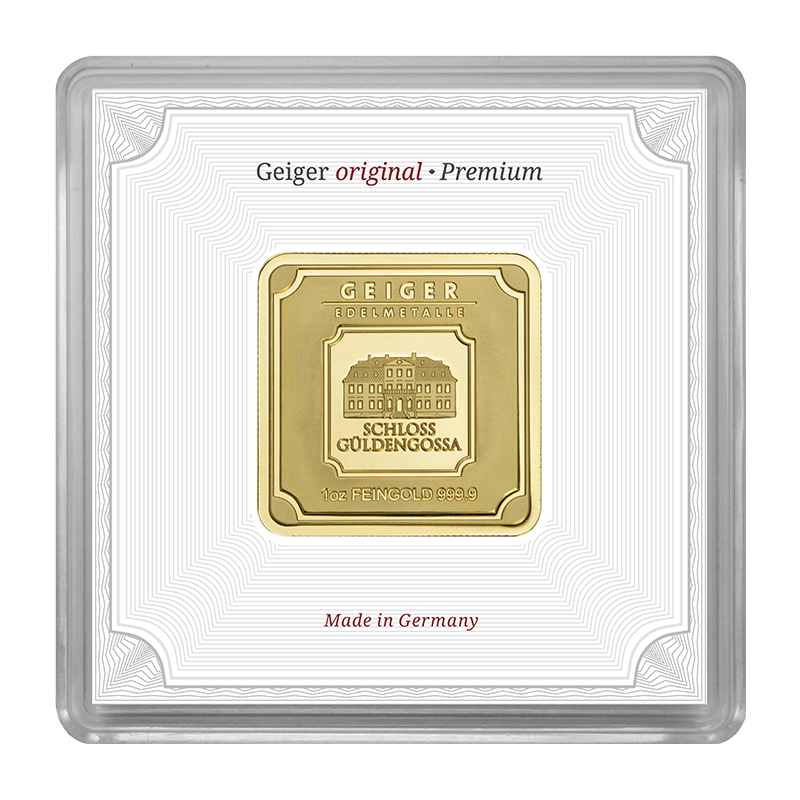 Geiger Original - 1oz Gold Bar in capsule