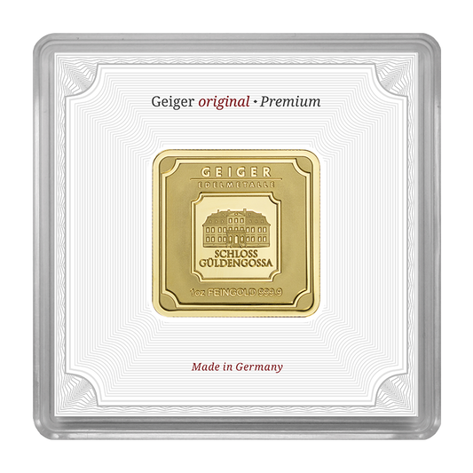 Geiger Original - 1oz Gold Bar in capsule