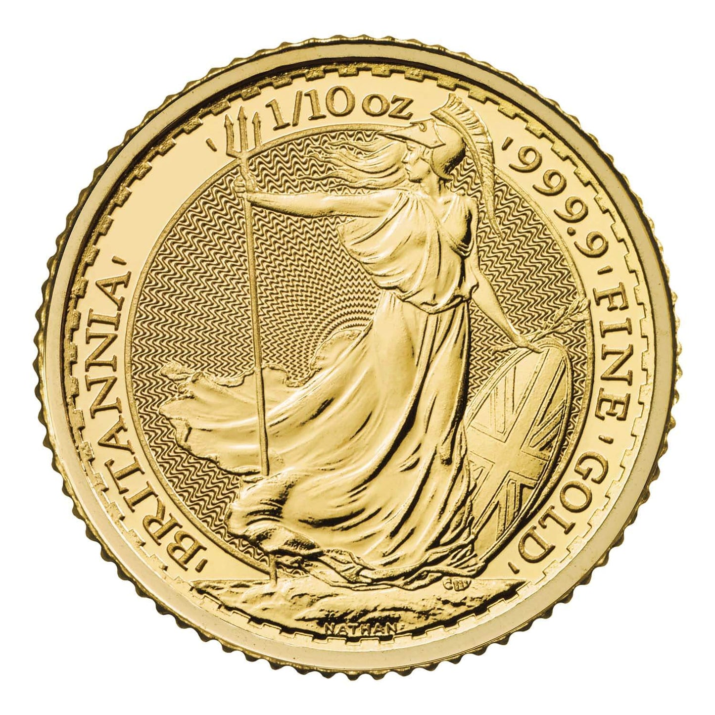 1/10 oz Gold Britannia Coin: Vaulted (UK)