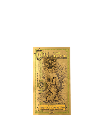1 Utah Goldback | Aurum Gold Foil Note (24k)
