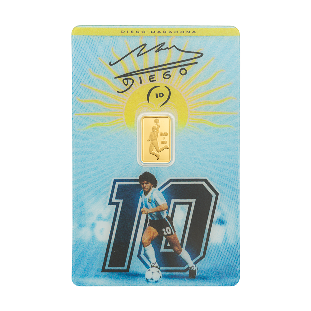 PAMP Maradona 1g Gold Bar – 999.9 Fine Gold