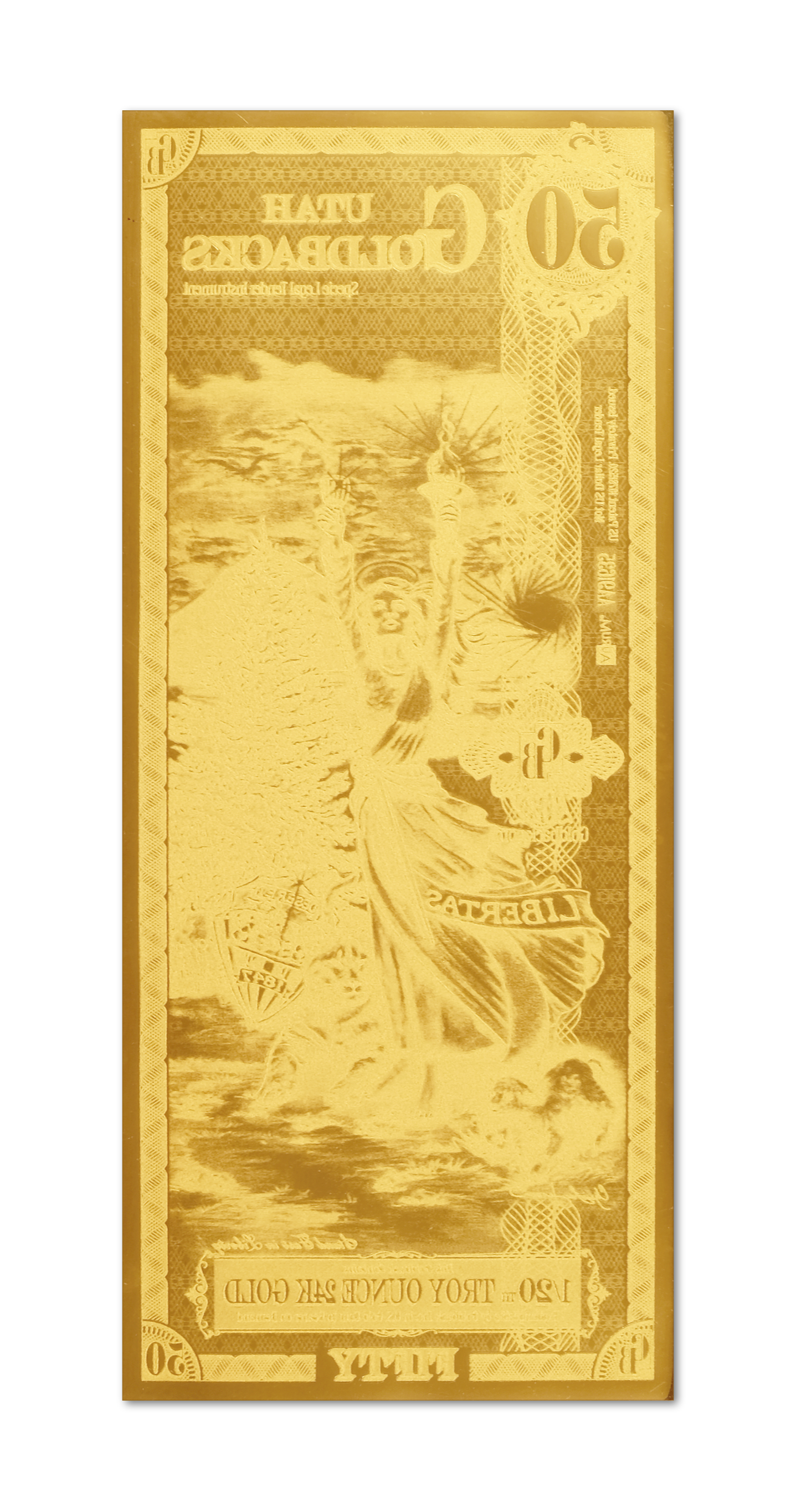 50 Utah Goldback | Aurum Gold Foil Note (24k)