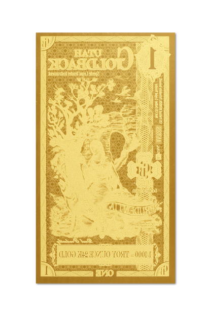 1 Utah Goldback | Aurum Gold Foil Note (24k)