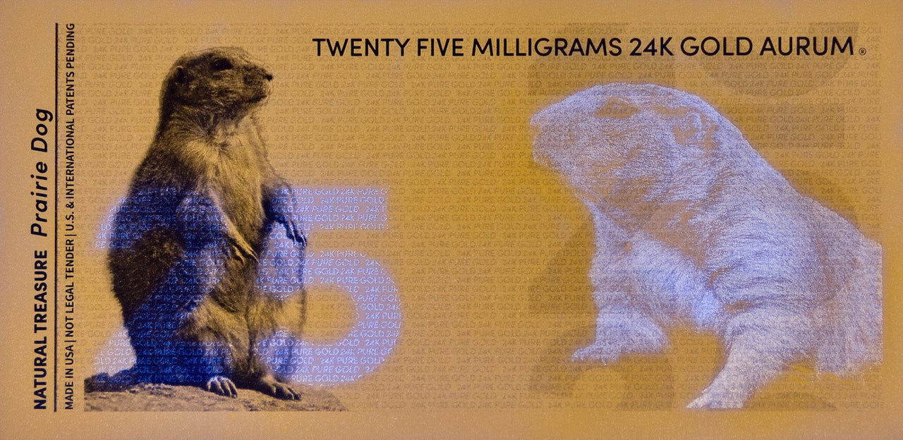 Prairie Dog Aurum® 25mg 24k Gold Note