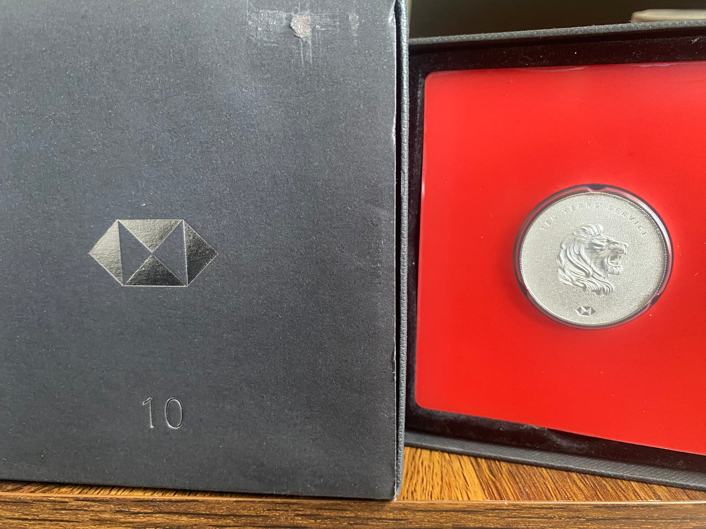 20g Silver HSBC 10 Years of Service Coin