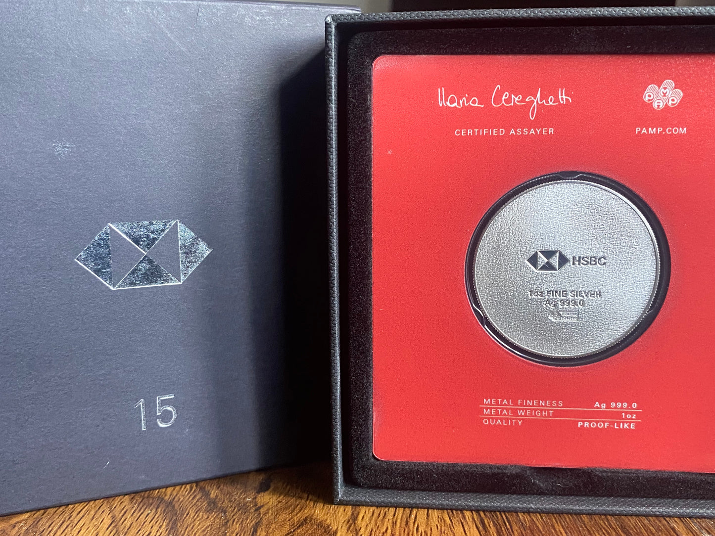 1oz Silver HSBC 15 Years of Service Coin
