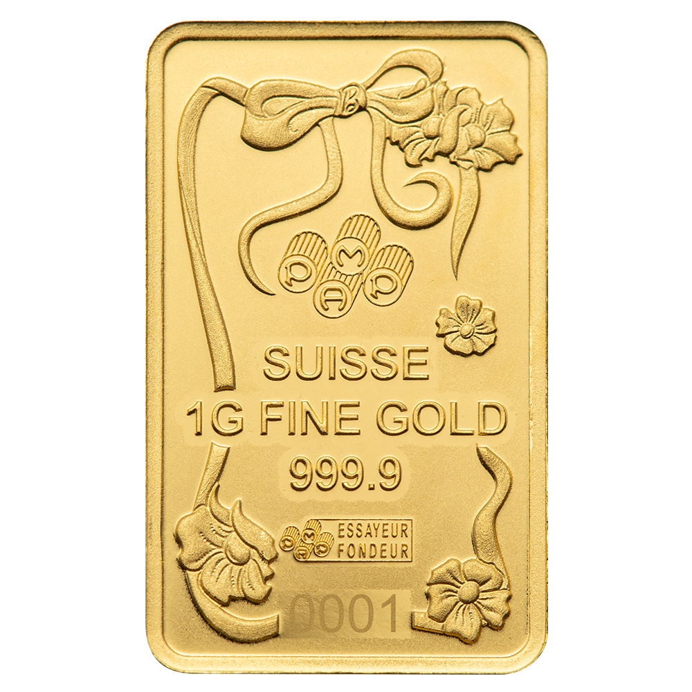 PAMP Suisse 2025 1g Gold Bar Barbie Edition