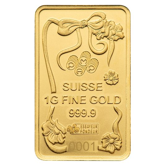 PAMP Suisse 2025 1g Gold Bar Barbie Edition