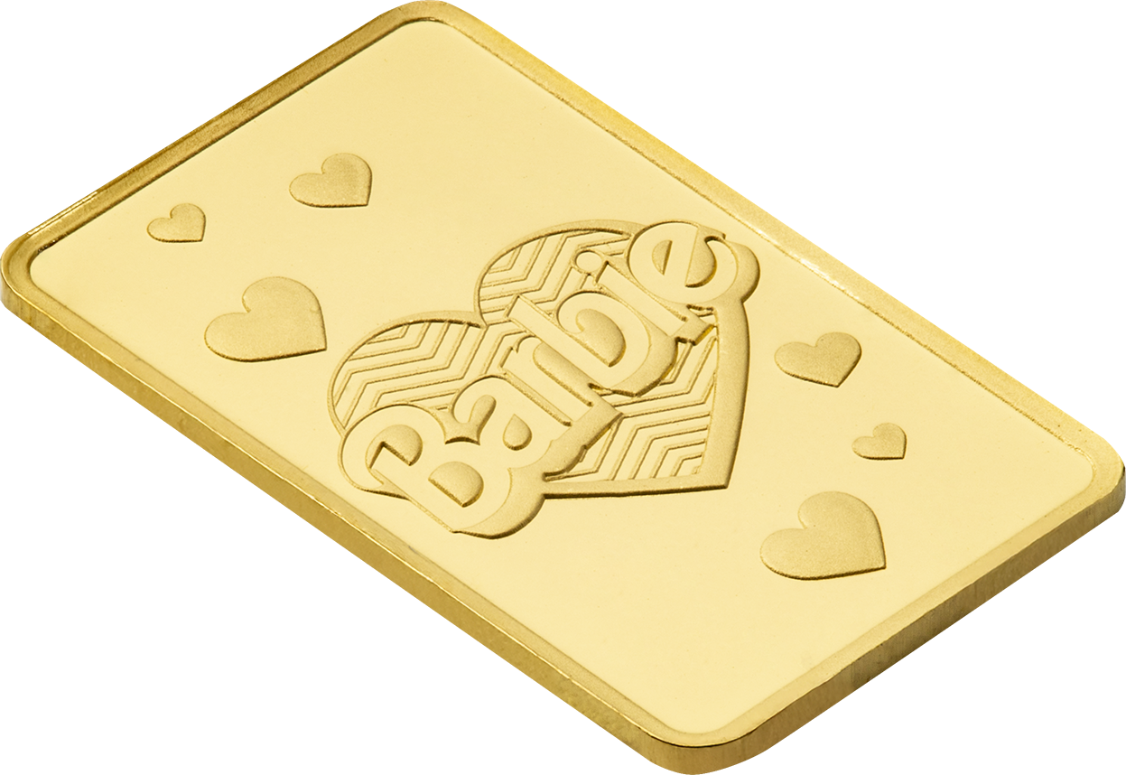 PAMP Suisse 2025 1g Gold Bar Barbie Valentine’s Day (In Assay)