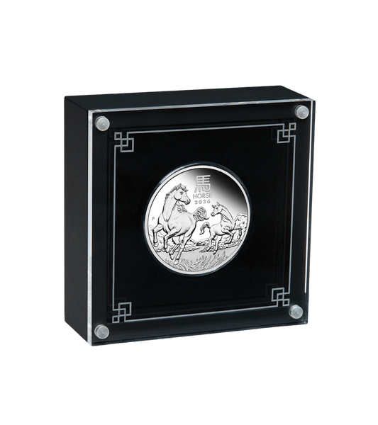 2026 Perth Mint - Year of the Horse 1/2 oz Silver Proof Coin (999.9 Ag)