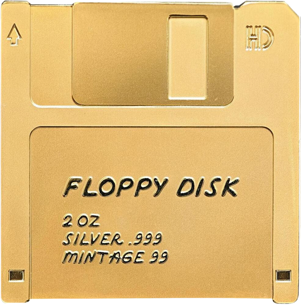 2026 2 oz Floppy Disk Silver Coin