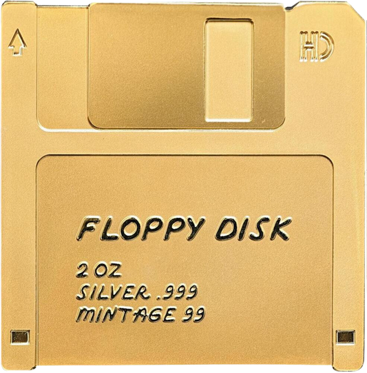 2026 2 oz Floppy Disk Silver Coin