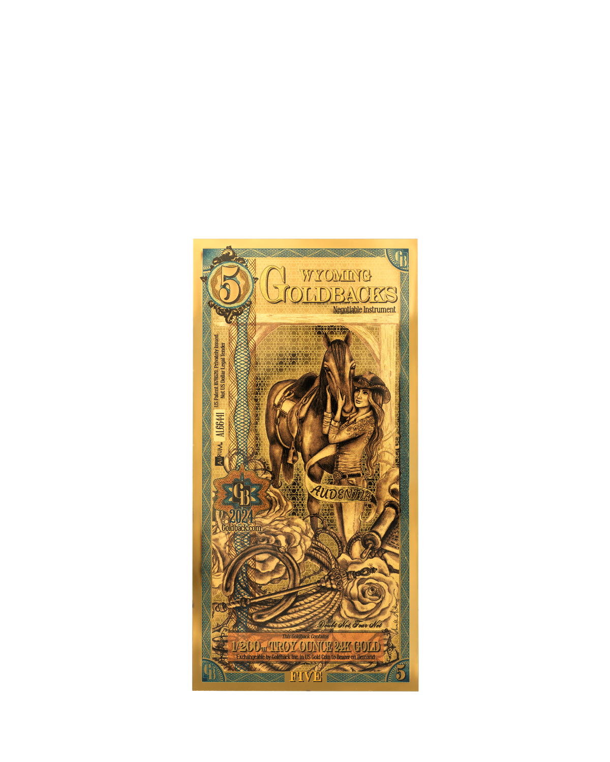 5 Wyoming Goldback front