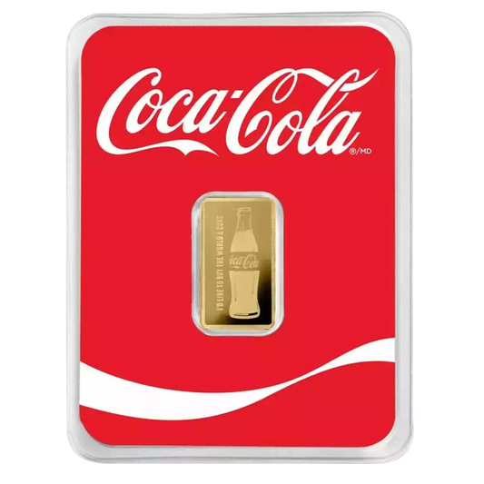 Coca-Cola 1/2 Gram .9999 Pure Gold Bar in TEP – Collectible Gold