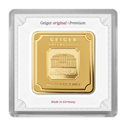 Geiger Original - 100g Gold Bar in capsule