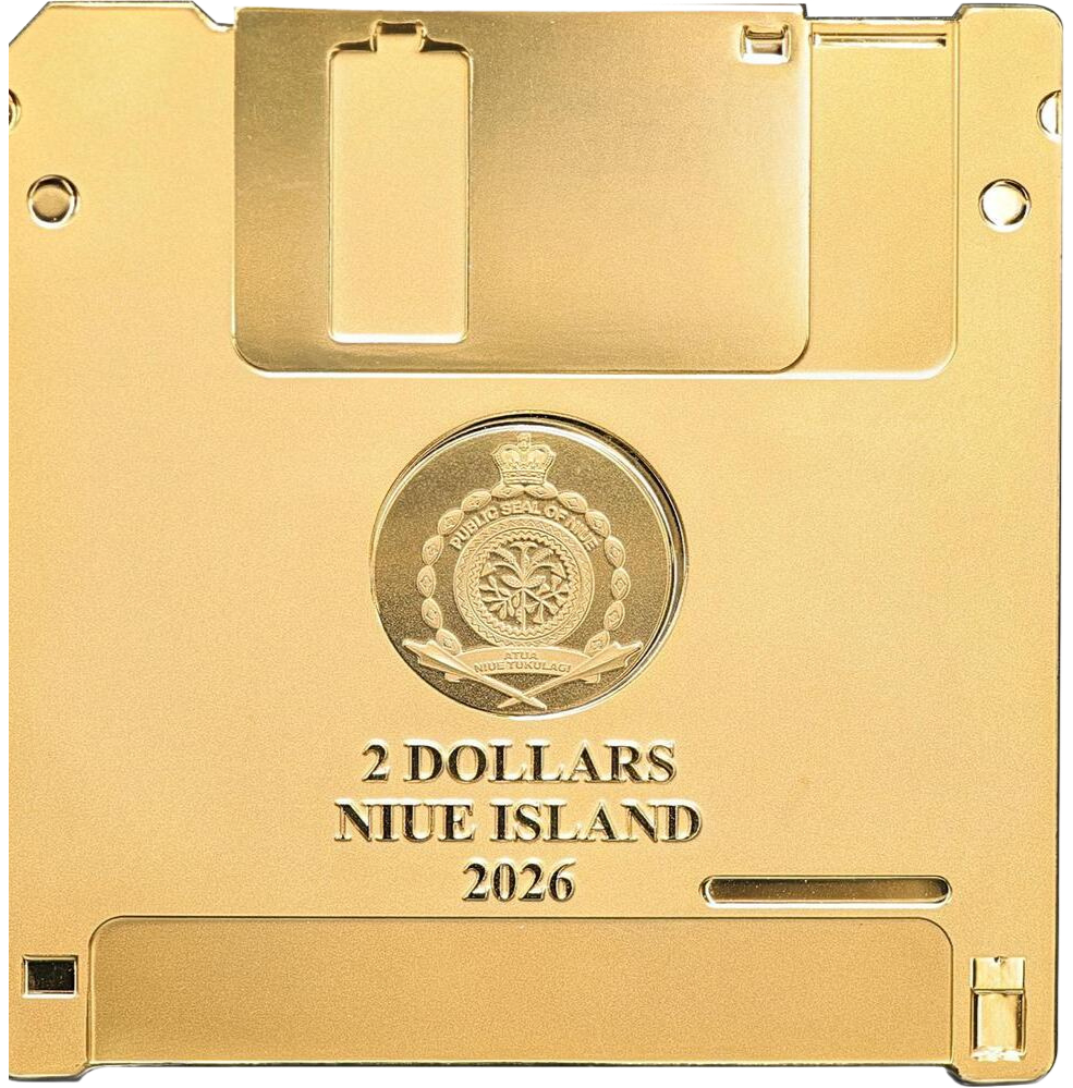 2026 2 oz Floppy Disk Silver Coin