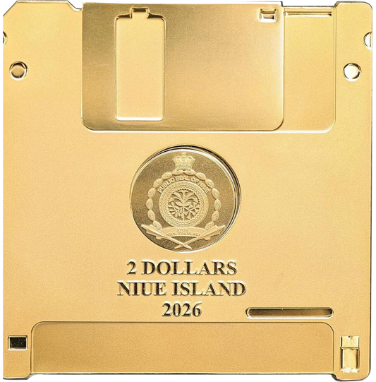 2026 2 oz Floppy Disk Silver Coin