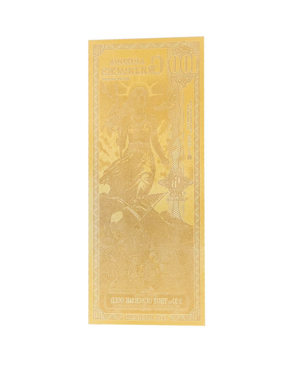 100 Arizona Goldback | Aurum Gold Foil Note (24k)