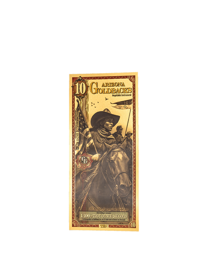 10 Arizona Goldback | Aurum Gold Foil Note (24k)