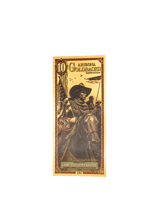 10 Arizona Goldback | Aurum Gold Foil Note (24k)