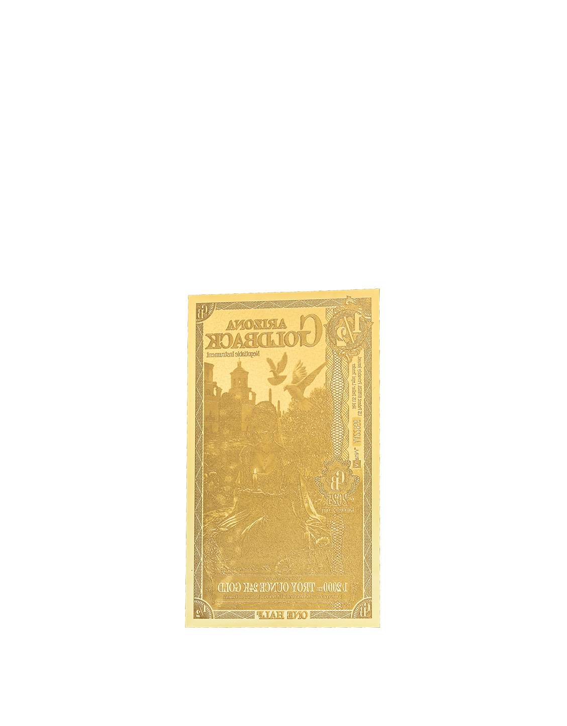 1/2 Arizona Goldback | Aurum Gold Foil Note (24k)