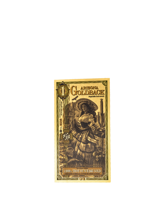 1 Arizona Goldback | Aurum Gold Foil Note (24k)